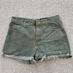 Green Tinted Denim Short